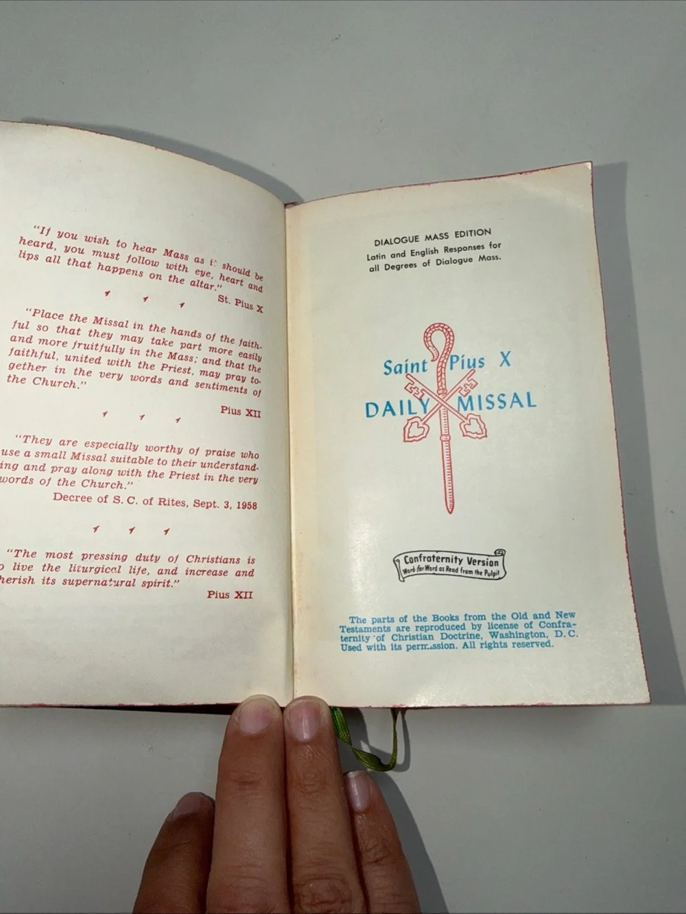 Saint Pius X Daily Missal - Brown